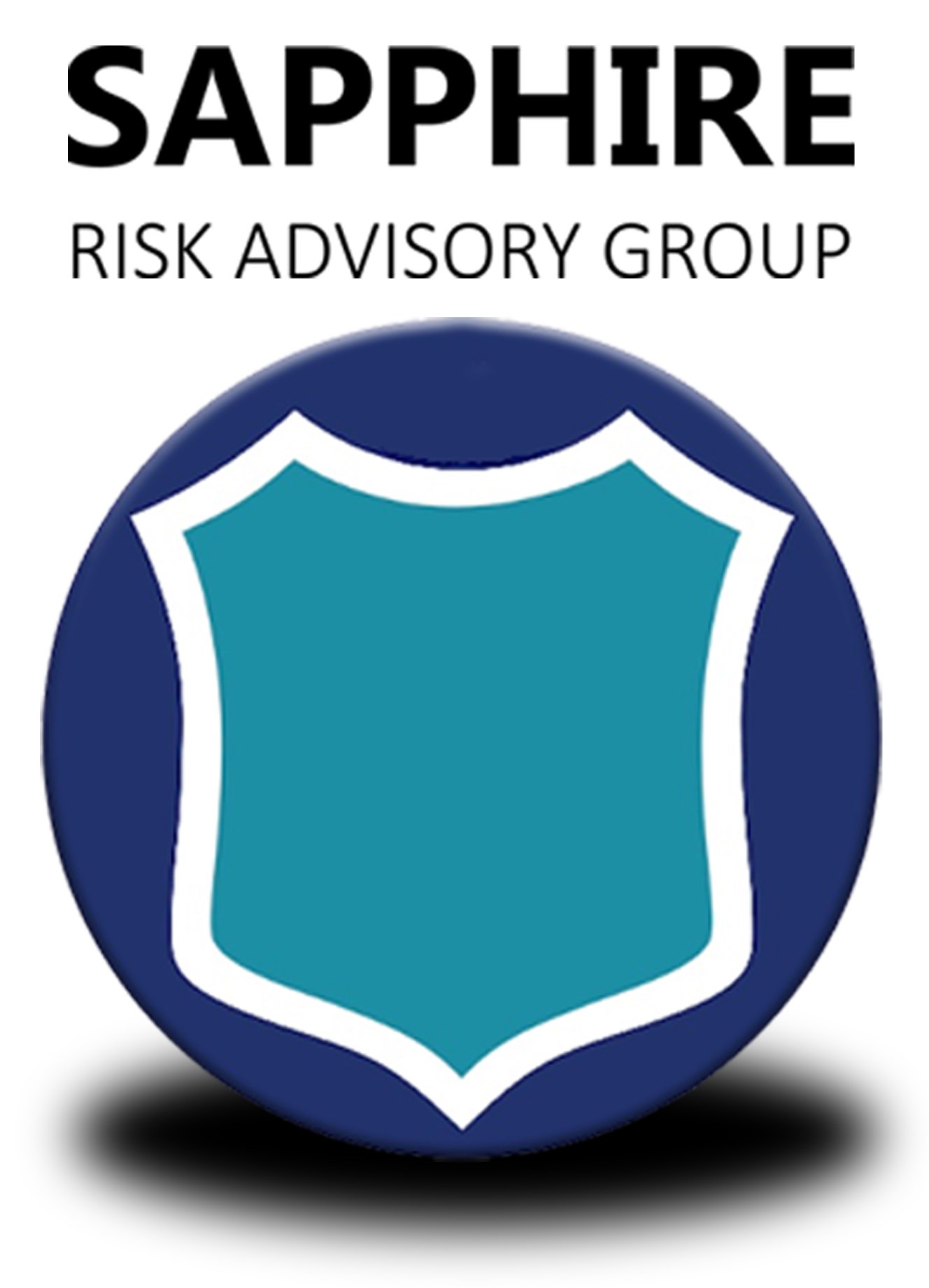 Sapphire Risk 3D Logo Name Black